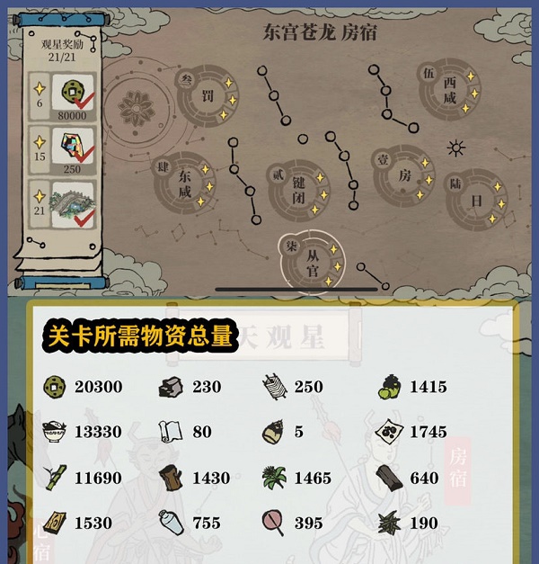 江南百景图房宿关卡攻略