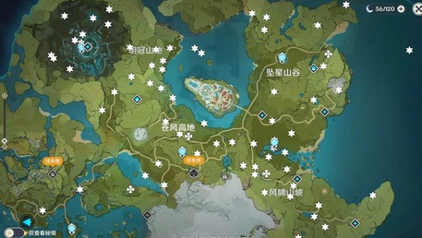 原神风神瞳65个位置高清图攻略