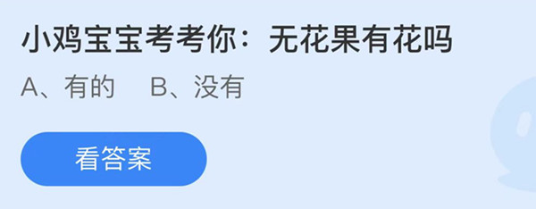 无花果有花吗