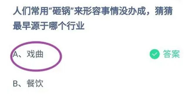 人们常用砸锅来形容事情没办成猜猜最早源于哪个行业