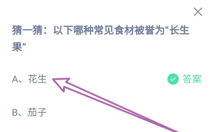 以下哪种常见食材被誉为长生果